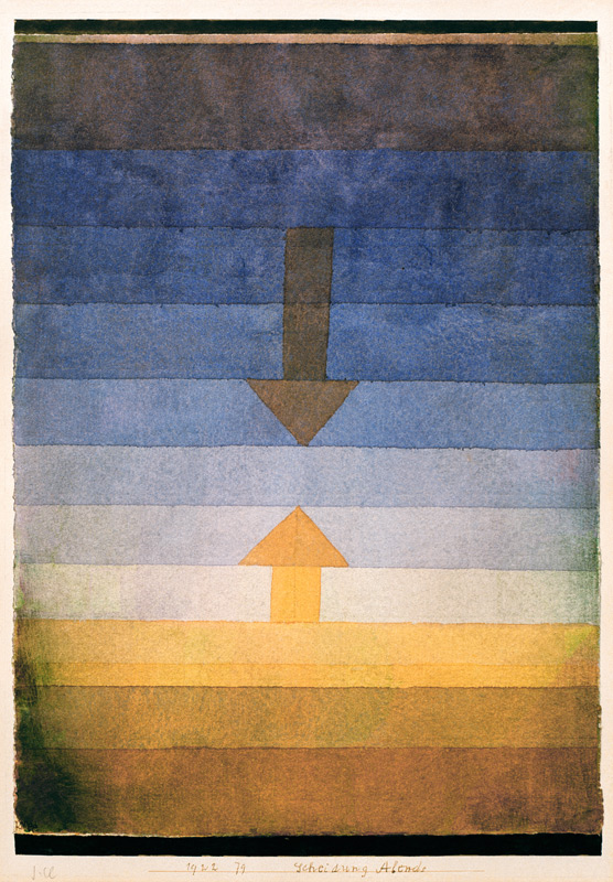 Scheidung Abends, 1922, 79. a Paul Klee