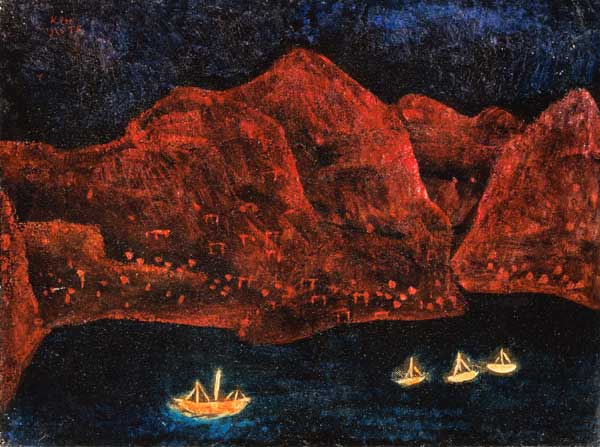 Suedliche Kueste abends, 1925. a Paul Klee