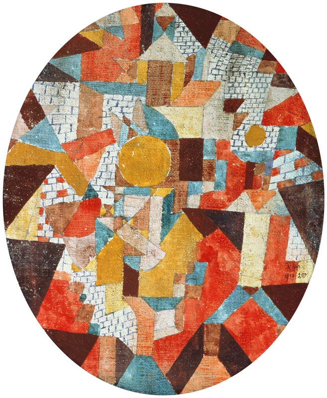 Full moon within walls a Paul Klee