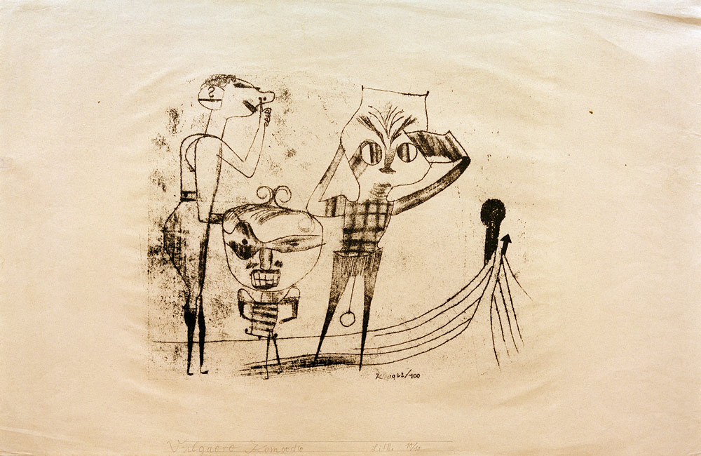 Vulgaere Komoedie, 1922, 100. a Paul Klee