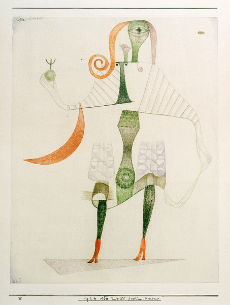 Weibl. Kostuem-Maske, 1924, 150. a Paul Klee