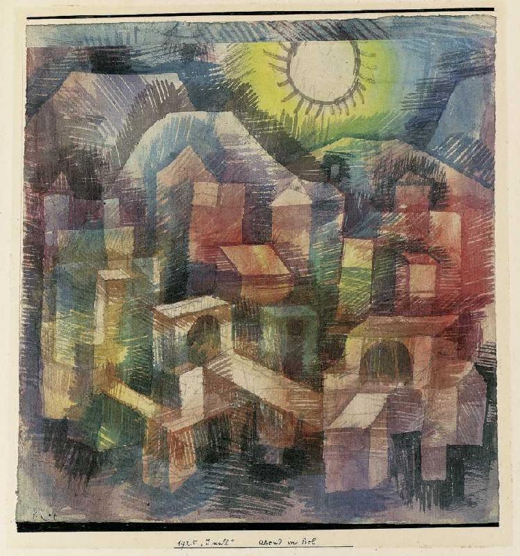 Abend in Bol a Paul Klee