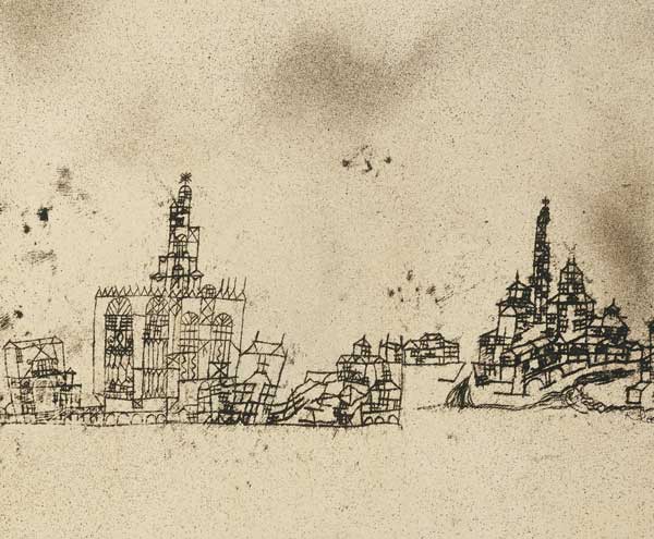 Alte Stadt am Wasser, 1924.169 a Paul Klee