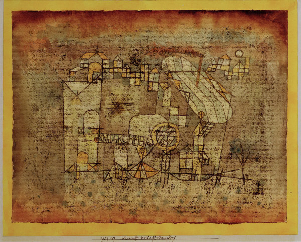 Ankunft des Luft=dampfers, a Paul Klee