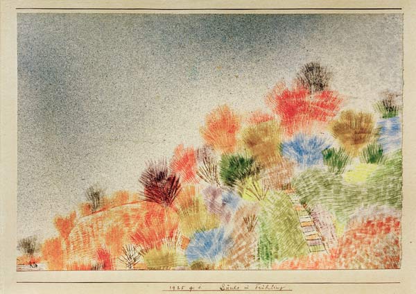 Buesche im Fruehling, a Paul Klee