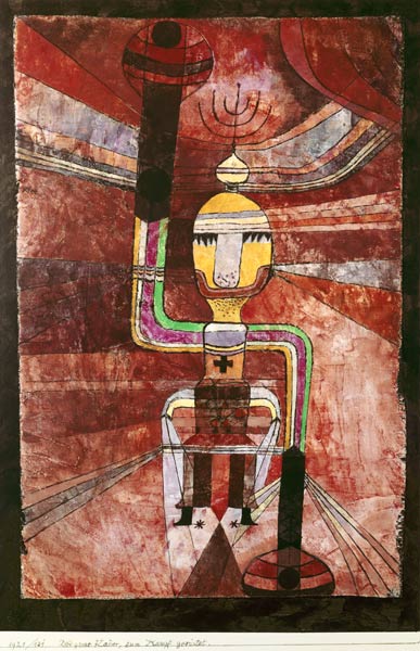 Der grosse Kaiser, zum Kampf geruestet, a Paul Klee