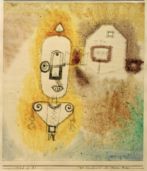 Der Schutzmann vor seinem Haus, a Paul Klee