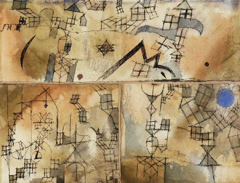 Dreiteilige Komposition a Paul Klee