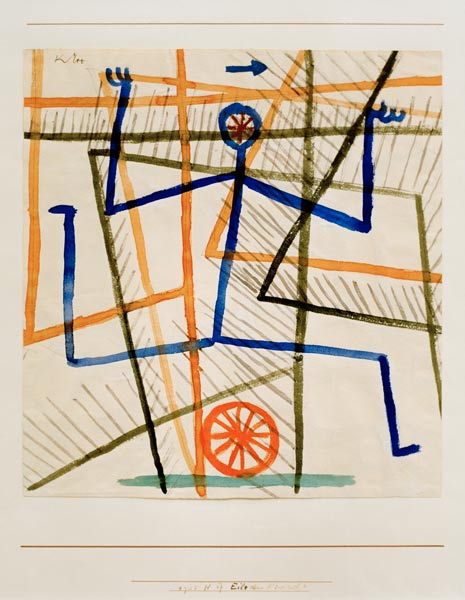 Eile ohne Ruecksicht, 1935, a Paul Klee