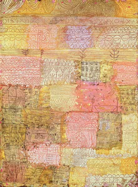 Florentine residential district, 1926 (no 223) (oil on cardboard)  a Paul Klee