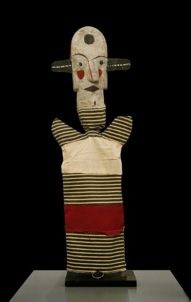 Handpuppe, Kopf: Pappmache, Gewand: a Paul Klee