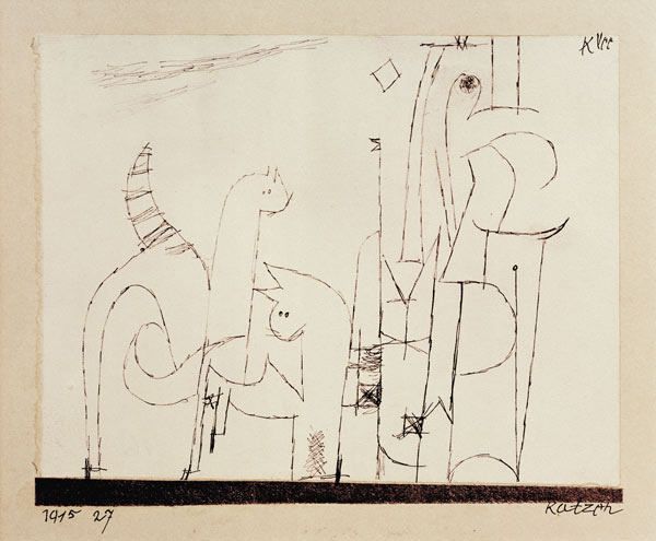 Katzen, 1915. a Paul Klee