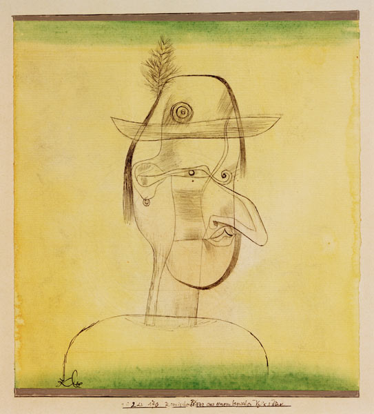 Komische Figur aus einem bayrischen a Paul Klee