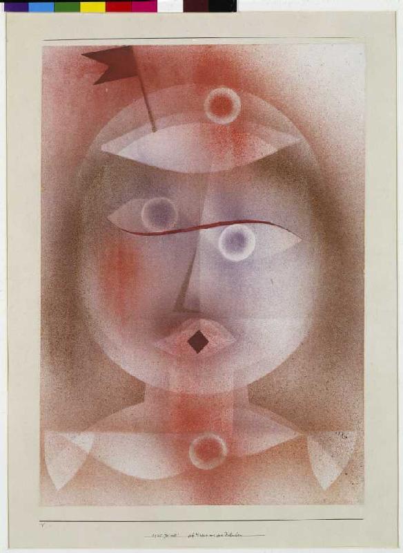 Mask with pennants a Paul Klee