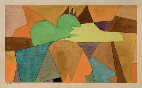 mit d. braunen Spitzen, 1914, 102. a Paul Klee