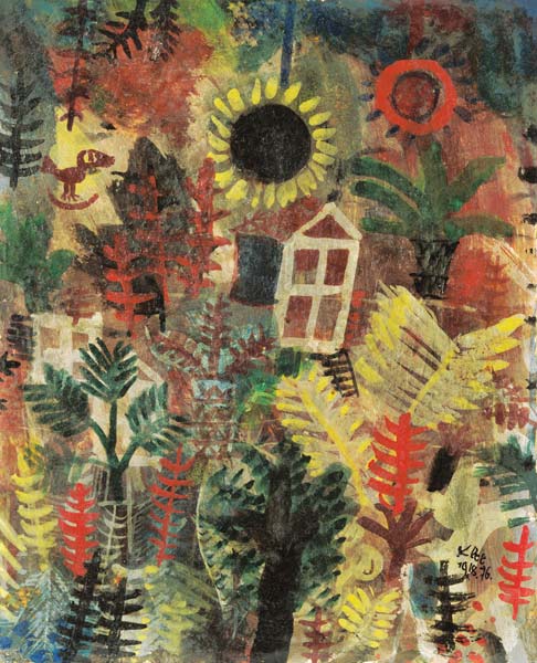 Garden landscape. a Paul Klee