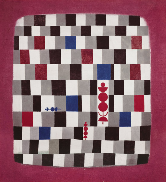 Super Chess, 1937 (no 141) (oil on burlap)  a Paul Klee