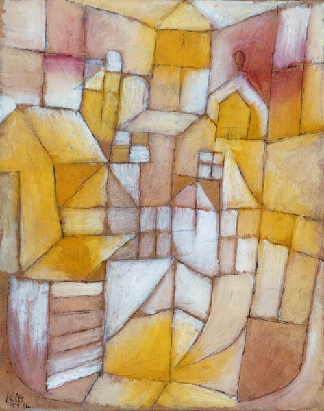 Rosa yellow (window and roofs) a Paul Klee