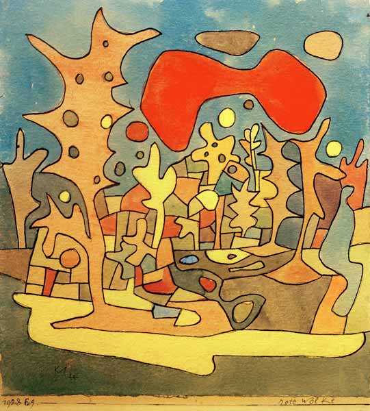 Rote Wolke, 1928. a Paul Klee