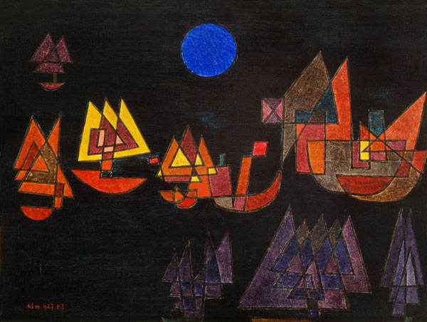 Ship in the dark one a Paul Klee