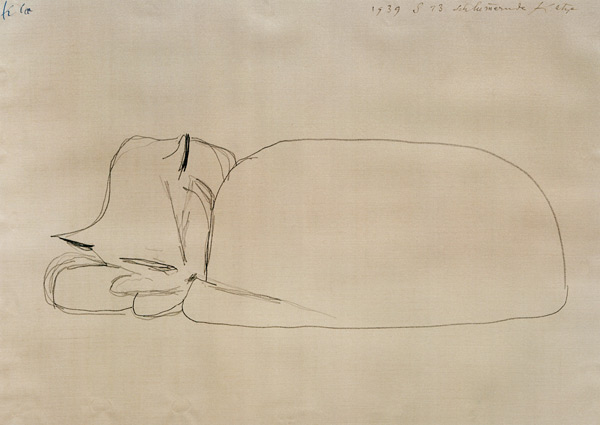 schlumernde Katze, 1939, 233 (S 13). a Paul Klee