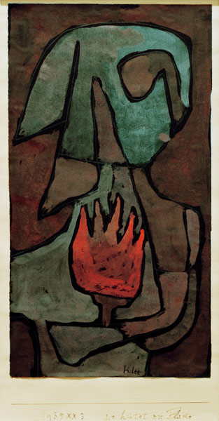 sie huetet die Flamme, a Paul Klee