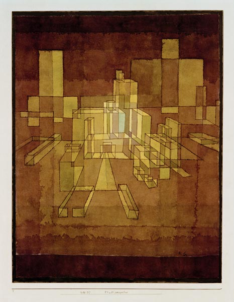 Stadtperspective, 1928, 137 (D 7). a Paul Klee
