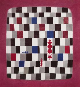 Super Chess, 1937 (no 141) (oil on burlap) 