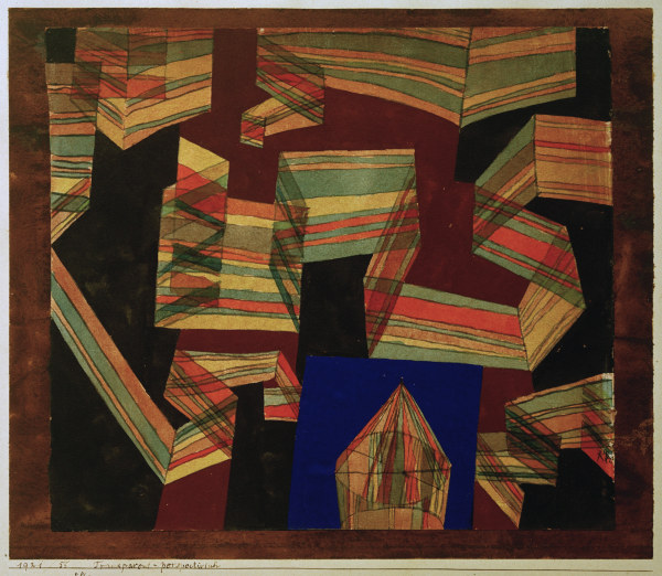 Transparent-perspectivisch, 1921, 55. a Paul Klee