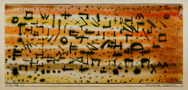 Zerstoertes Aegypten, 1924.178. a Paul Klee