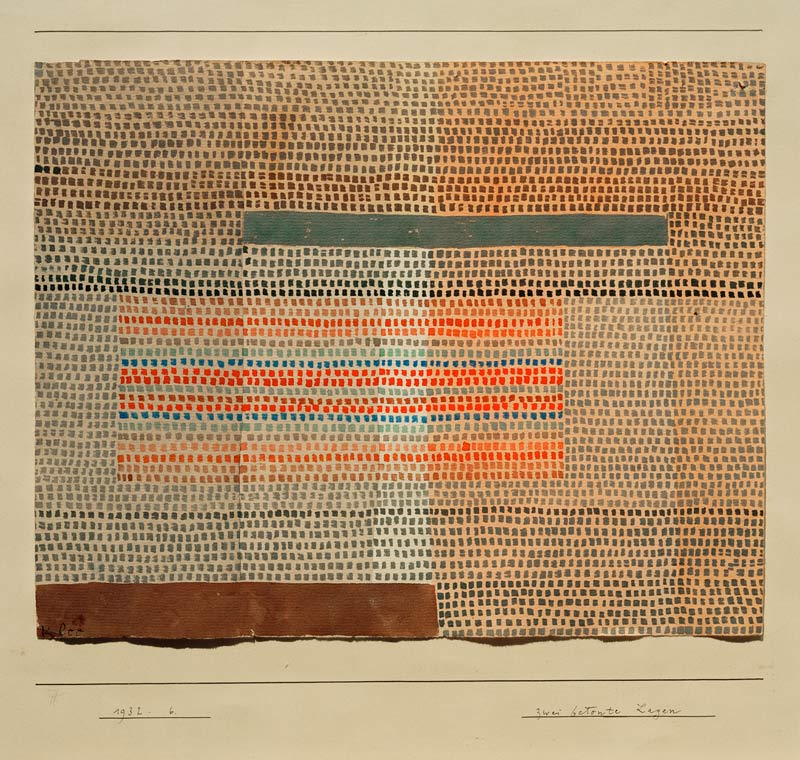 zwei betonte Lagen, a Paul Klee