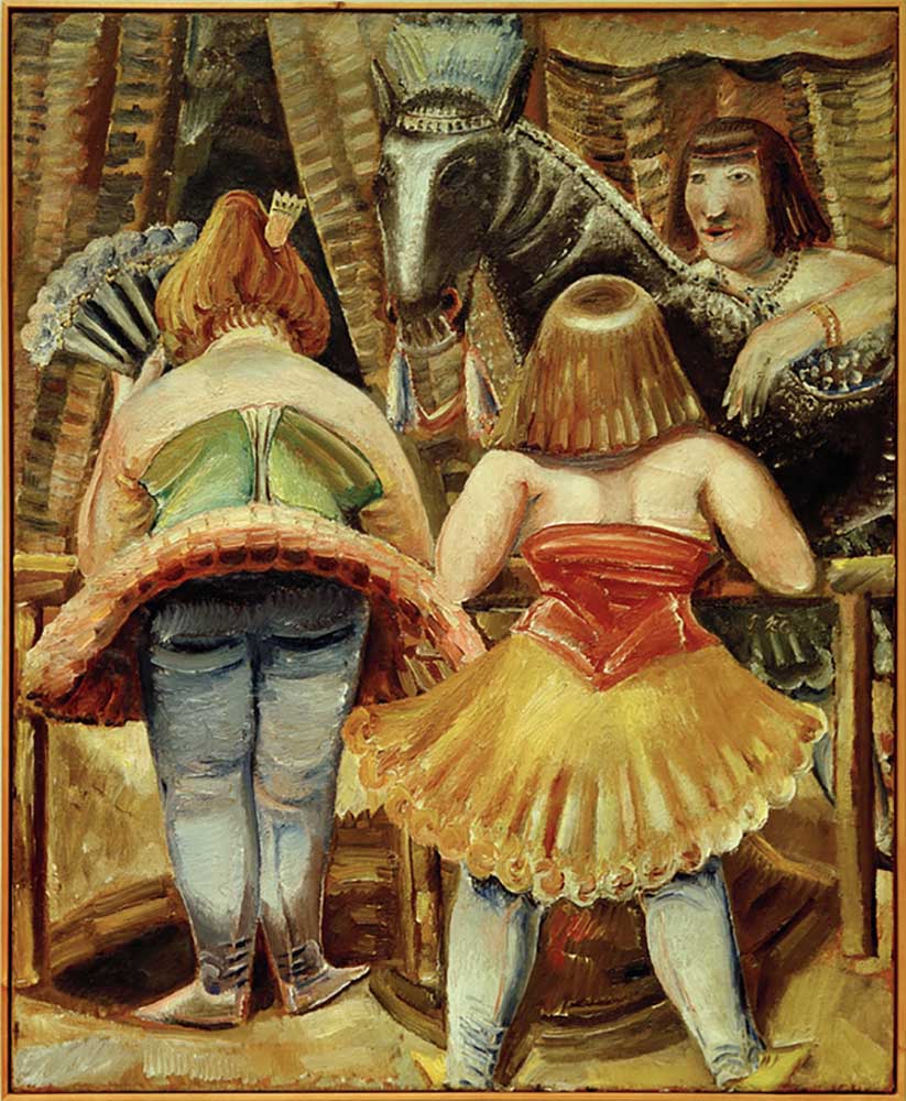 Three women circus horse a Paul Kleinschmidt