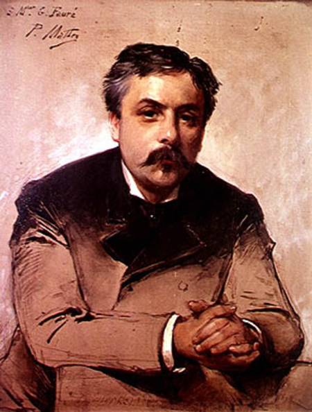 Portrait of Gabriel Faure (1845-1924) a Paul Mathey
