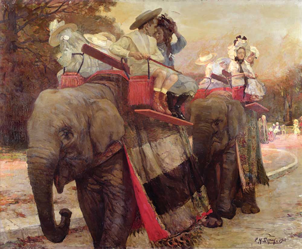 The Elephants in the Jardin dAcclimatation, 1901 a Paul Michel Dupuy