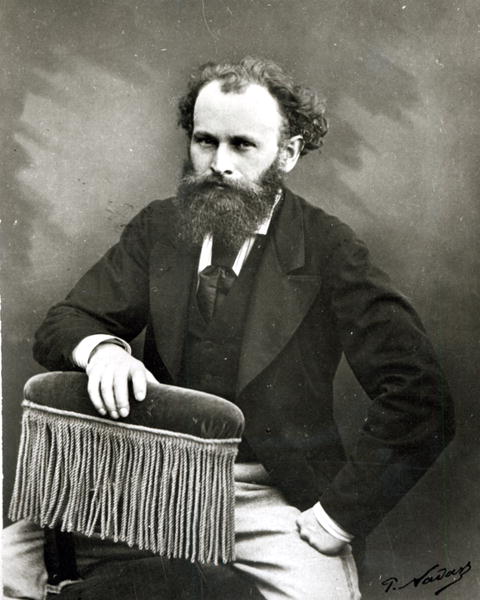 Portrait of Edouard Manet (1832-83) (b/w photo)  a Paul Nadar
