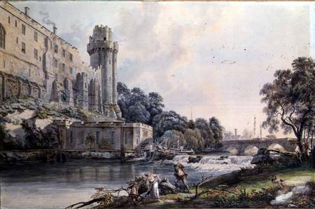 Caesar's Tower and Part of Warwick Castle a Paul Sandby
