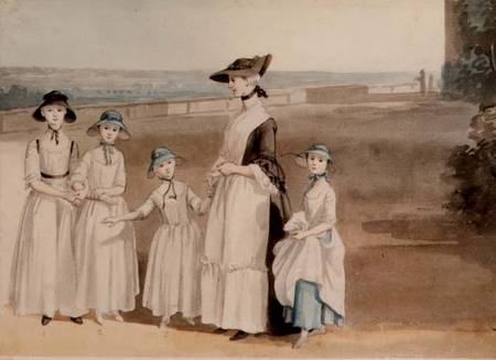 Daughters of the Earl Waldegrave a Paul Sandby
