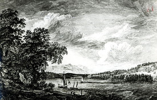 View of Hudson''s River of Pakepsey a Paul Sandby