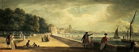 View of the City from the Terrace of Somerset House a Paul Sandby