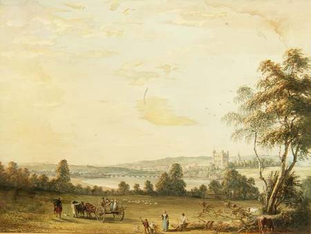 View of Rochester a Paul Sandby