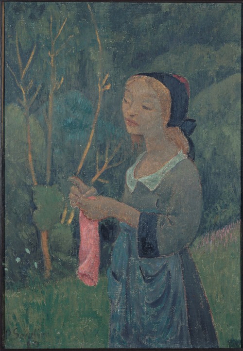 Girl with a Pink Stocking a Paul Serusier
