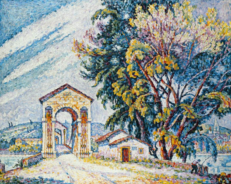 Brücke in Bourg-Saint-Andéol a Paul Signac