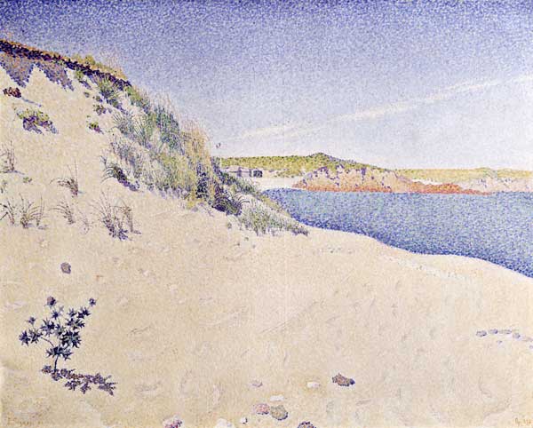 Strand und Dünen in St. Briac. Op.212 a Paul Signac