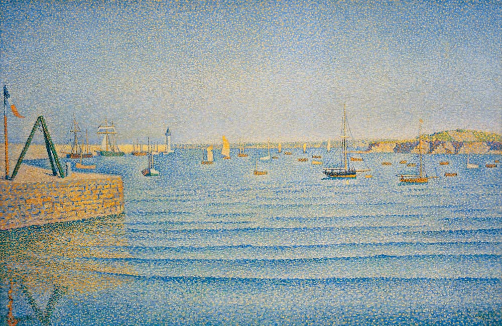 The Harbour at Portrieux a Paul Signac