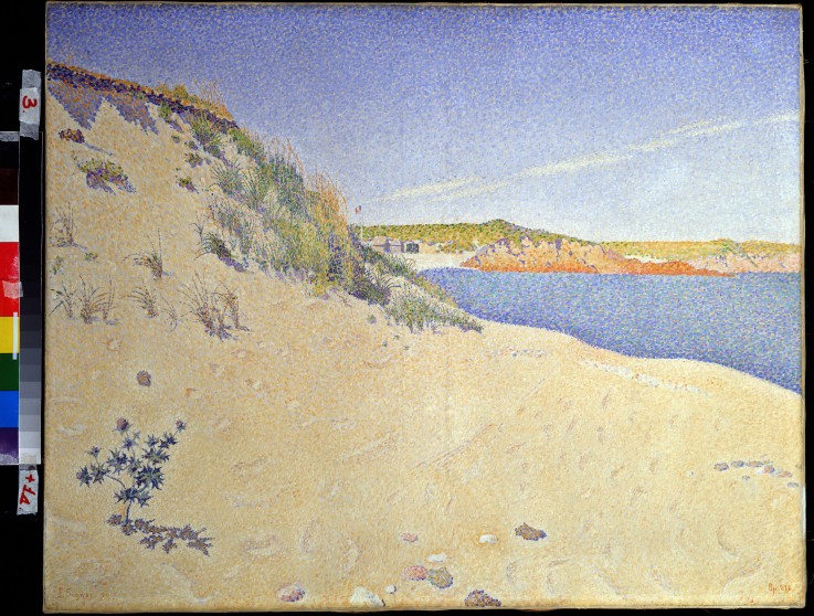 The Beach at Saint-Briac. Op. 212 (Sandy seashore) a Paul Signac