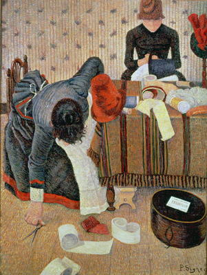 The Milliner, 1885 a Paul Signac