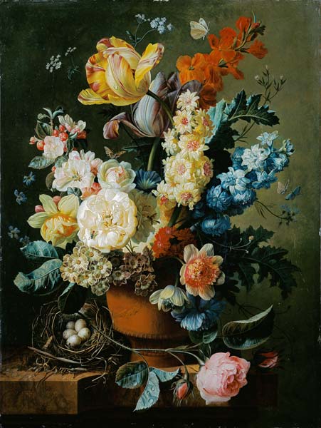 Still Life with Flower and Nest a Paul Theodor van Brussel