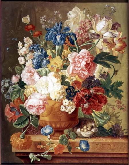 Flowers in a Vase a Paul Theodor van Brussel