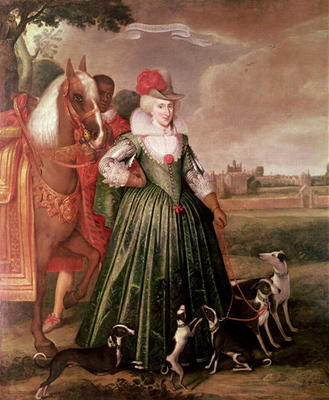 Anne of Denmark, 1617 a Paul van Somer