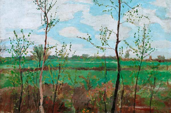 Spring Landscape a Paula Modersohn-Becker